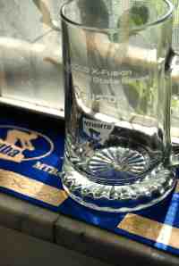 The series beer glass is going straight to the pool room...or, erm, the terrace house window cill.