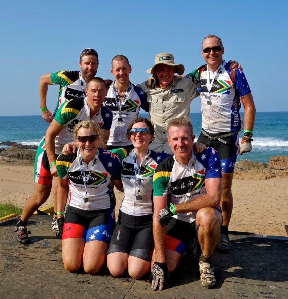 The Indian Ocean made for an awesome post-ride swim.