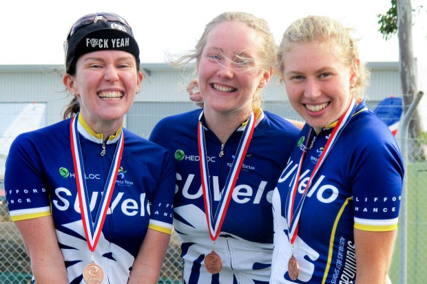 Our team (L-R): Me, Rosie Stewart, Erica Thornton. 