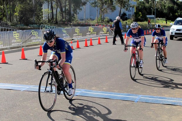 Virginia Woods, Rebecca Hay, Tegan Cox and Anne Lynam (missing from this photo with an untimely flat tyre) rode strong in Masters, but would have podiumed in Elite as well. 